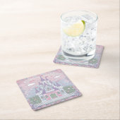 Schattigee pastelkasteel Onderzetter set (Insitu)