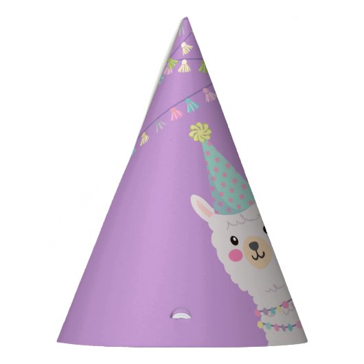 SCHATTIGEE PASTELKLEUREN LLAMA VERJAARDAG FEESTHOEDJES (Links)