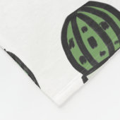 Schattigee pastelkleurige Planten Fleece Deken (Hoek)