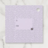 Schattigee pastelkonijn Happy Easter Bedankjes Labels (Achterkant)