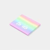 Schattigee pastelregenboog om te doen post-it® notes (Schuin)