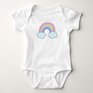 Schattigee  Pastelregenboog Romper
