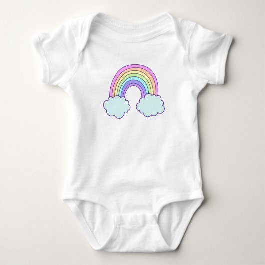 Schattigee  Pastelregenboog Romper (Voorkant)