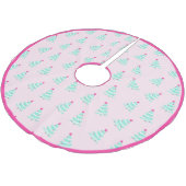 Schattigee pastelroze kerstboomrok kerstboom rok (Gekanteld)