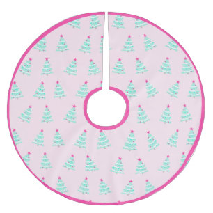 Schattigee pastelroze kerstboomrok kerstboom rok
