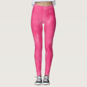 Schattigee Pastelroze Patroon Leggings Vrouwen (Voorkant)