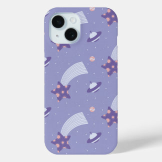 Schattigee pastelruimte iPhone 15 case