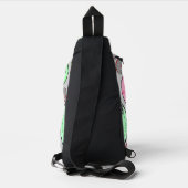 Schattigee Pastels Buttonnen Sling Bag (Achterkant)