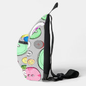 Schattigee Pastels Buttonnen Sling Bag (Rechts)
