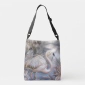 Schattigee pastelsafari wilde grillige dieren flam crossbody tas (Achterkant)