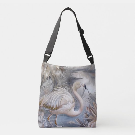 Schattigee pastelsafari wilde grillige dieren flam crossbody tas (Voorkant)