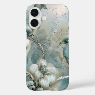 Schattigee pastelsafari wilde grillige dieren Voge iPhone 16 Hoesje