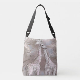Schattigee pastelsafari wilde grillige dieren Voge Crossbody Tas