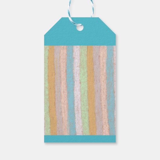 Schattigee Pasteltextuur Gift Label Cadeaulabel (Achterkant)