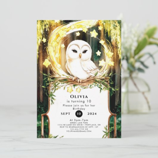 Schattigee pasteluil Verjaardag Kaart (Staand voorkant)