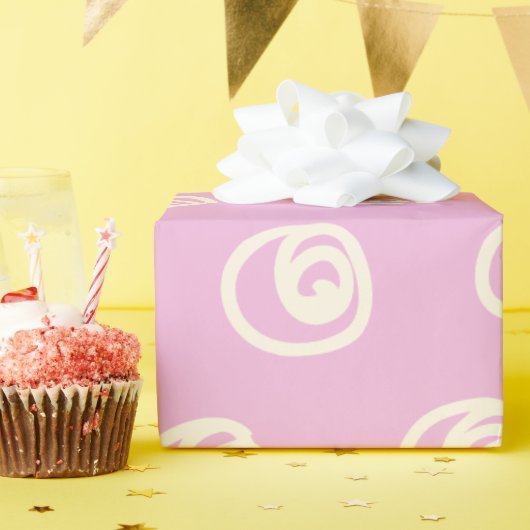 Schattigee pastelwervels – Abstracte patroonprint Cadeaupapier (Verjaardagsfeest)