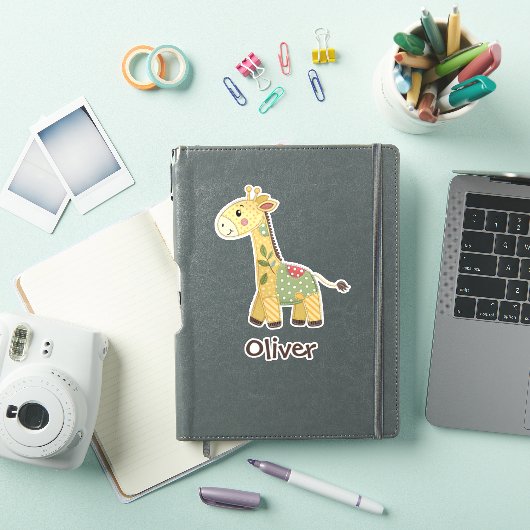 Schattigee patchwork-Giraffe Sticker (iPad Cover)