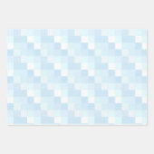 Schattigee Patchwork Pastel Lemon, Blauw en Groen Inpakpapier Vel (Voorkant)