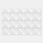 Schattigee Patchwork Pastel Roze, Lila en grijs Inpakpapier Vel (Voorkant 2)