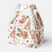 Schattigee Patchwork Vrolijk kerstfeest Bedankdoosjes (Achterkant)