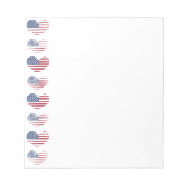 Schattigee Patriottische Amerikaanse vlag Notitieblok