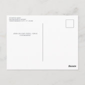 Schattigee Patriottische Highland Koe 4 juli Parti Briefkaart (Achterkant)