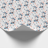 Schattigee Patriottische Kat Verjaardag 4 juli Ste Cadeaupapier (Hoek)