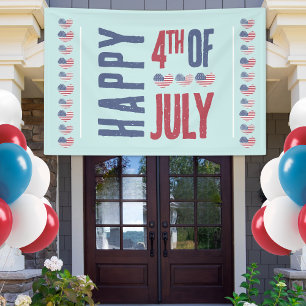 Schattigee Patriottische USA Amerikaanse vlag 4th  Spandoek