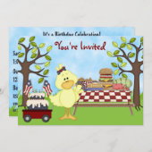 Schattigee Patriottische Vogelpicknick Verjaardag  Kaart (Voorkant / Achterkant)