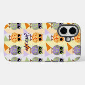 Schattigee Patroon Uilen Hoesje-Mate iPhone 16 hoe Case-Mate iPhone Case (Achterkant (horizontaal))