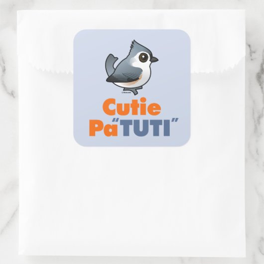 Schattigee PaTUTI Vierkante Sticker (Tas)