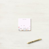 Schattigee PAW Hondenkat kleurrijke gradiënt Geper Post-it® Notes (Op bureau)