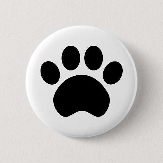 Schattigee Paw Print Button (Voorkant)