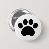 Schattigee Paw Print Button (Voorkant /achterkant)