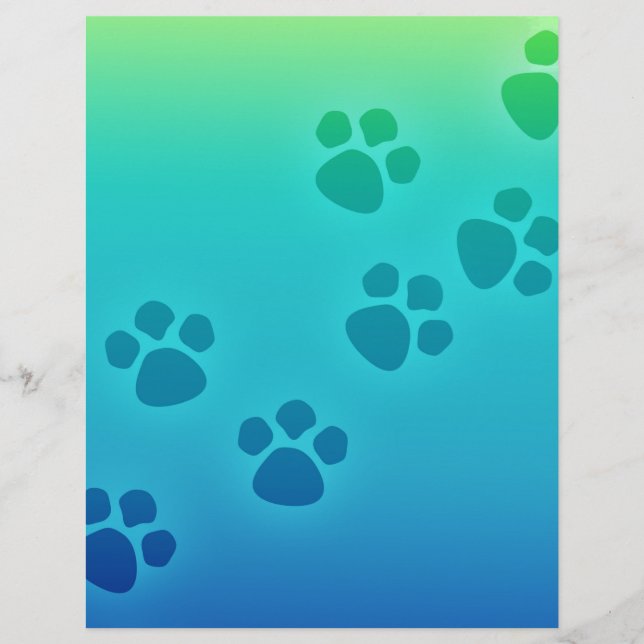 Schattigee Paw Print Dierlijke Tracks (Voorkant)