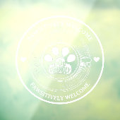 Schattigee Paw Print Hondenvriendelijk Café Teken  Raamsticker (Vel 3)