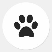 Schattigee Paw Print Sticker – ideaal voor dierenl (Voorkant)