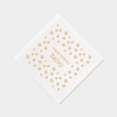 Schattigee Paw Prints Custom Pet Verjaardagsfeest Folie Servetten (Rechts)