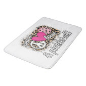Schattigee Peace Love Pickleball speler Funny Pick Badmat (Gekanteld)
