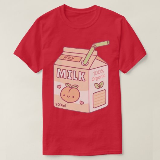 Schattigee Peach Milk ton Box T-shirt (Design voorkant)