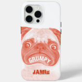 Schattigee Peachy Grumpy Puggy Case-Mate iPhone Case (Achterkant)