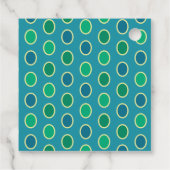 Schattigee Peacock gepersonaliseerde cadeau of gun Bedankjes Labels (Achterkant)