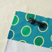 Schattigee Peacock gepersonaliseerde strandlaken (In situ)