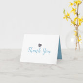 Schattigee Pebble Heart Dank u Kaart (Gele Bloem)