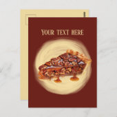 Schattigee pecanpastei Bericht toevoegen Briefkaart (Voorkant / Achterkant)