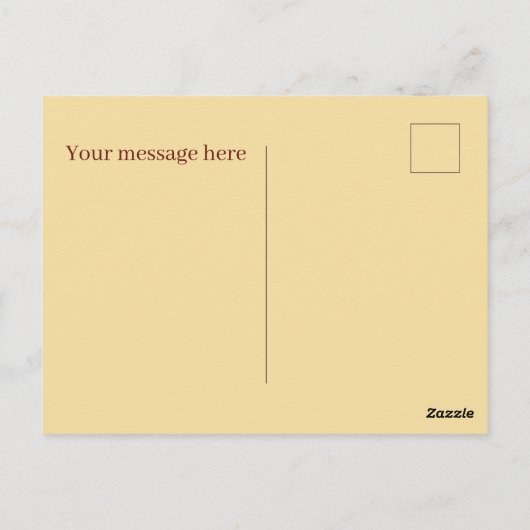 Schattigee pecanpastei Bericht toevoegen Briefkaart (Achterkant)