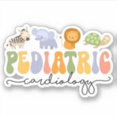 Schattigee pediatrische cardiologie PCICU-verpleeg Sticker (Voorkant)