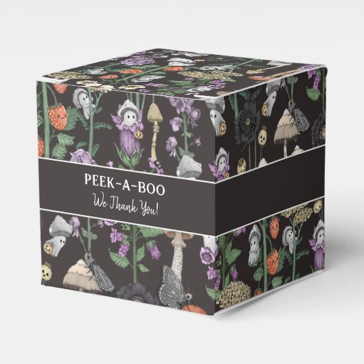 Schattigee Peek-a-Boo Geesten Herfst Halloween Bab Bedankdoosjes (Voorkant Zijde)