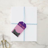SCHATTIGEE PEEKING CAT CADEAU LABELS CADEAULABEL (Met Touw)