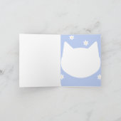 Schattigee Peeking Cat Dank u kaart (Binnen)